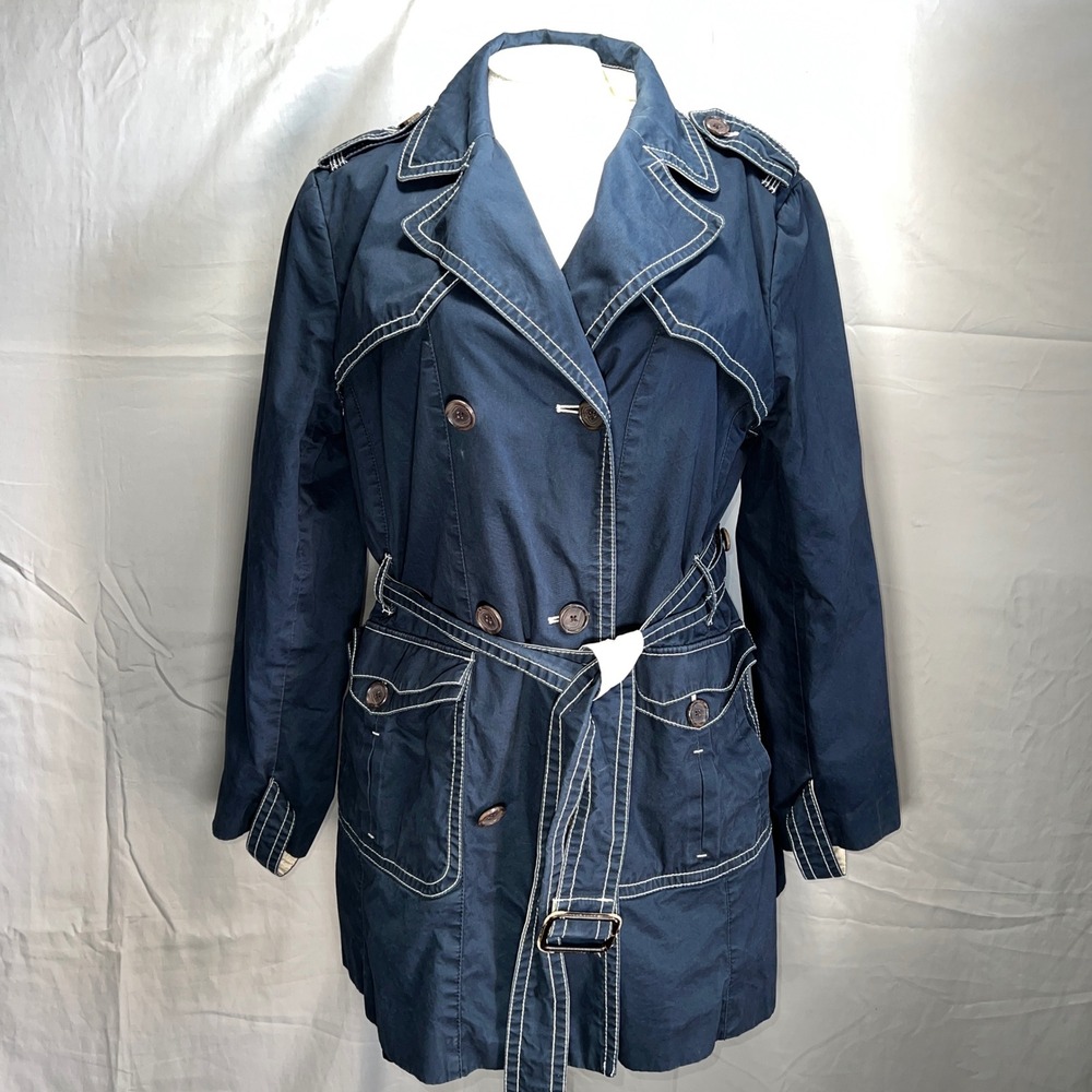 Banana Republic Dark Blue Trench Coat